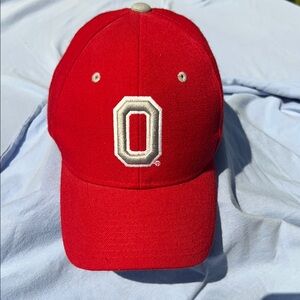 Ohio State Red Cap with Embroidered O Logo